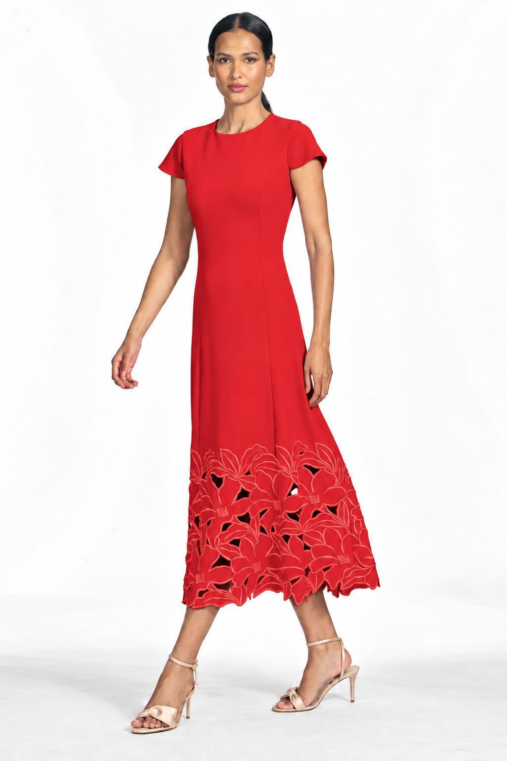 Paola dress   cardinal