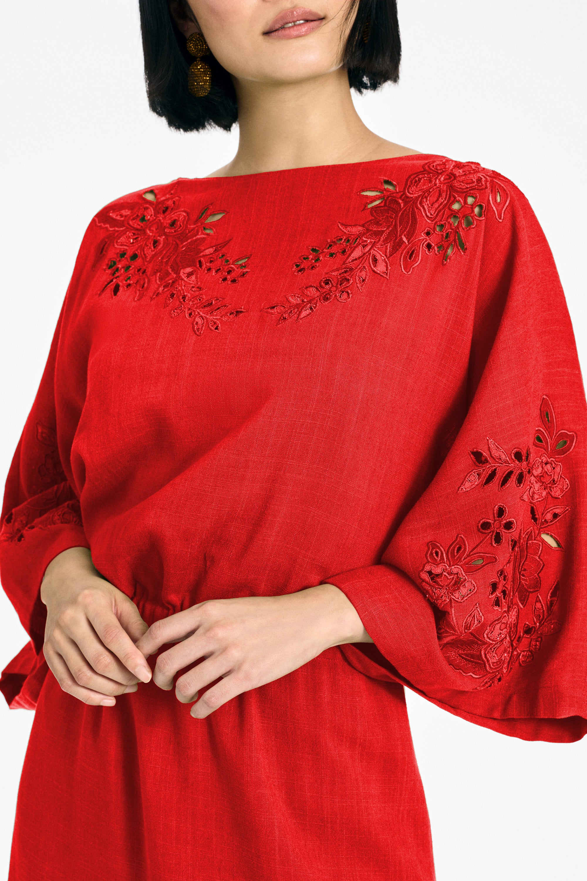 KIERA DRESS - CHERRY