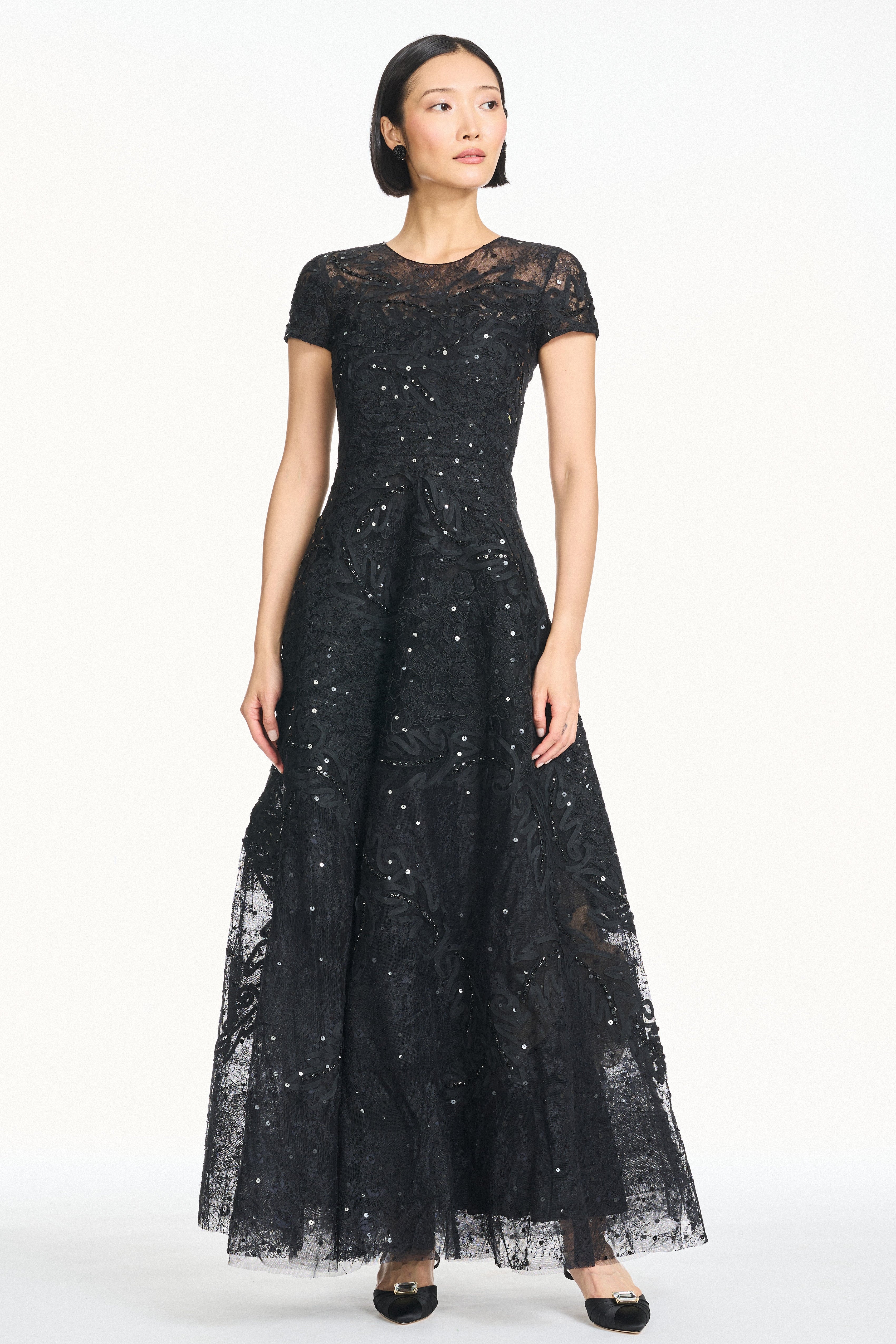 ELEKTRA GOWN - NOIR