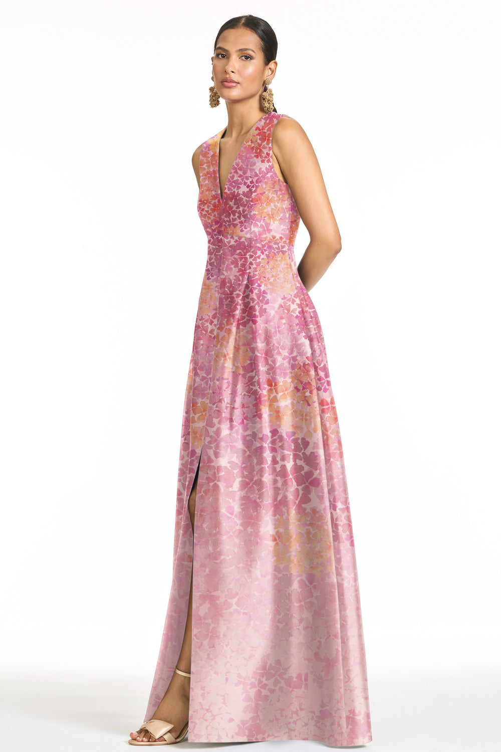 BROOKLYNNE GOWN in LIGHT SUNSET HYDRANGEA - Sachin & Babi