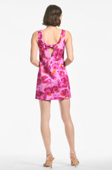 Addy Dress - French Pink Watercolor - Final Sale