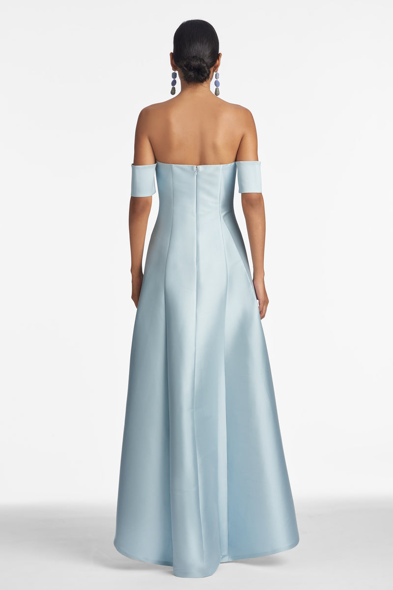 Agyness Gown - Ash Blue