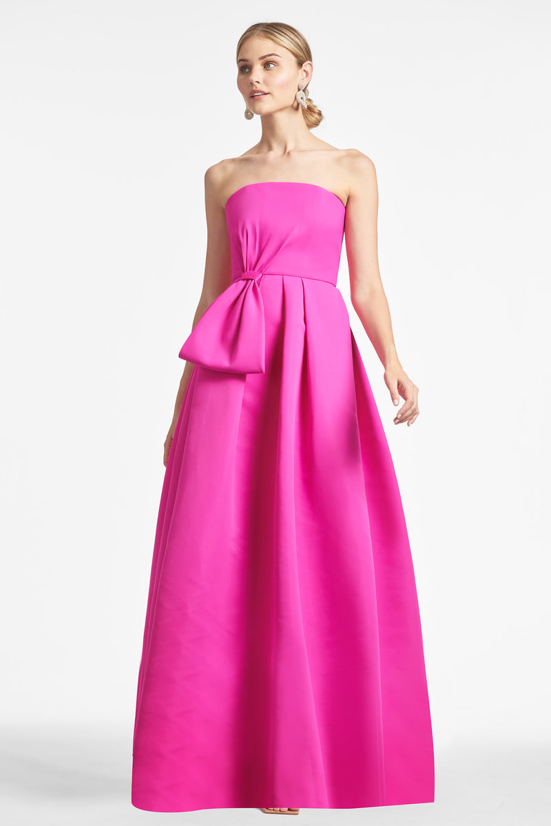 Ainsley Gown - Cerise - Final Sale