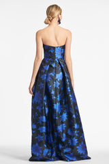 Ainsley Gown - Royal Blue Dalia Multi - Final Sale