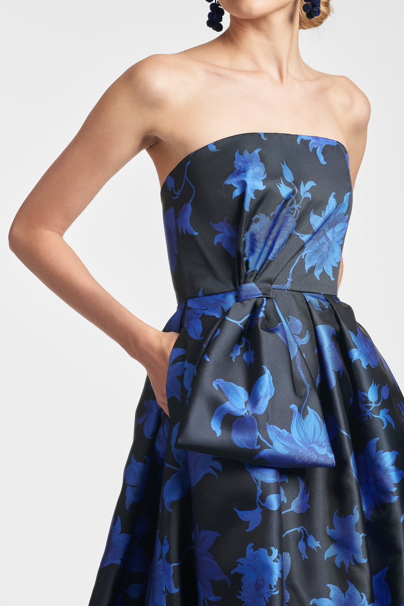 Ainsley Gown - Royal Blue Dalia Multi - Final Sale