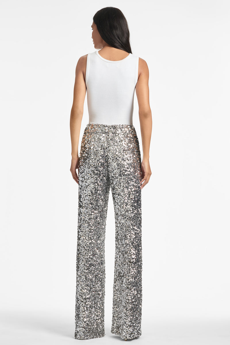 Alli Pant - Silver Sequins