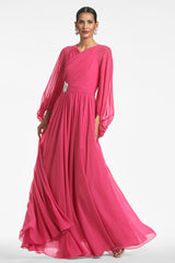 Amata Gown - Fuchsia - Final Sale