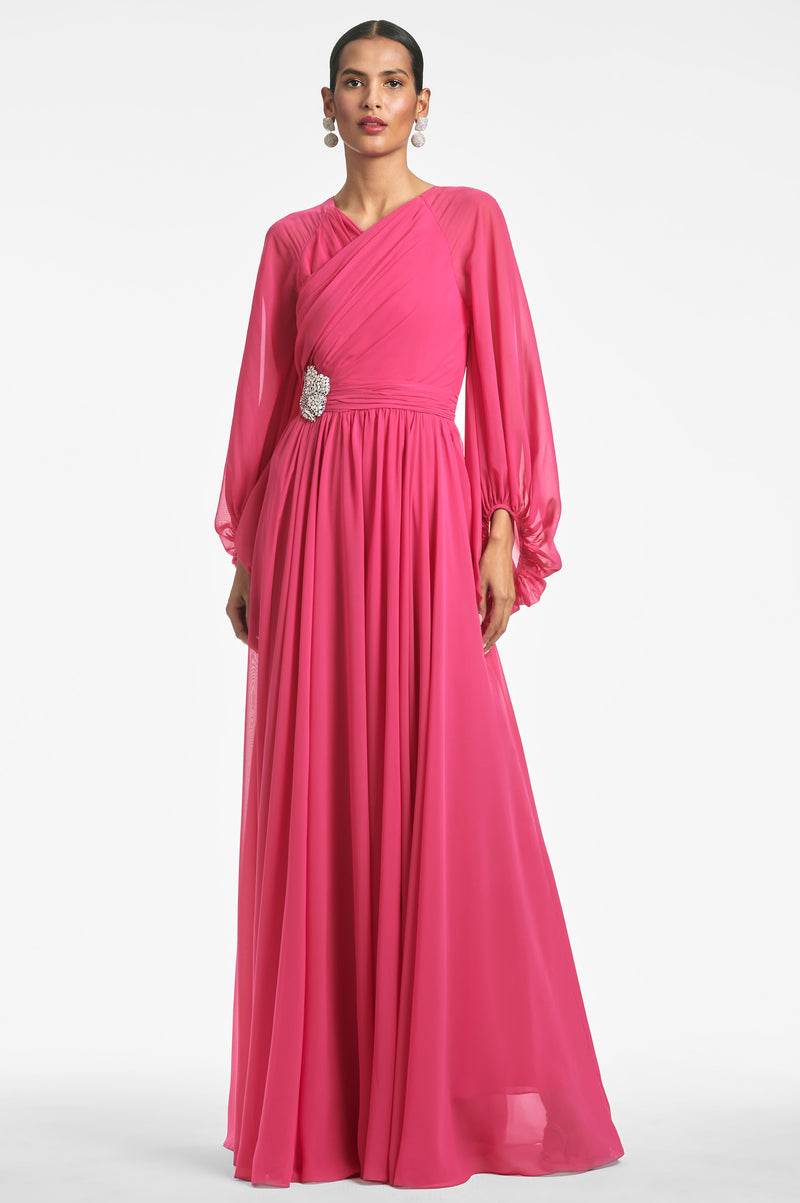 Amata Gown - Fuchsia - Final Sale