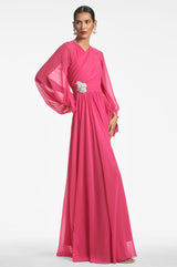 Amata Gown - Fuchsia - Final Sale