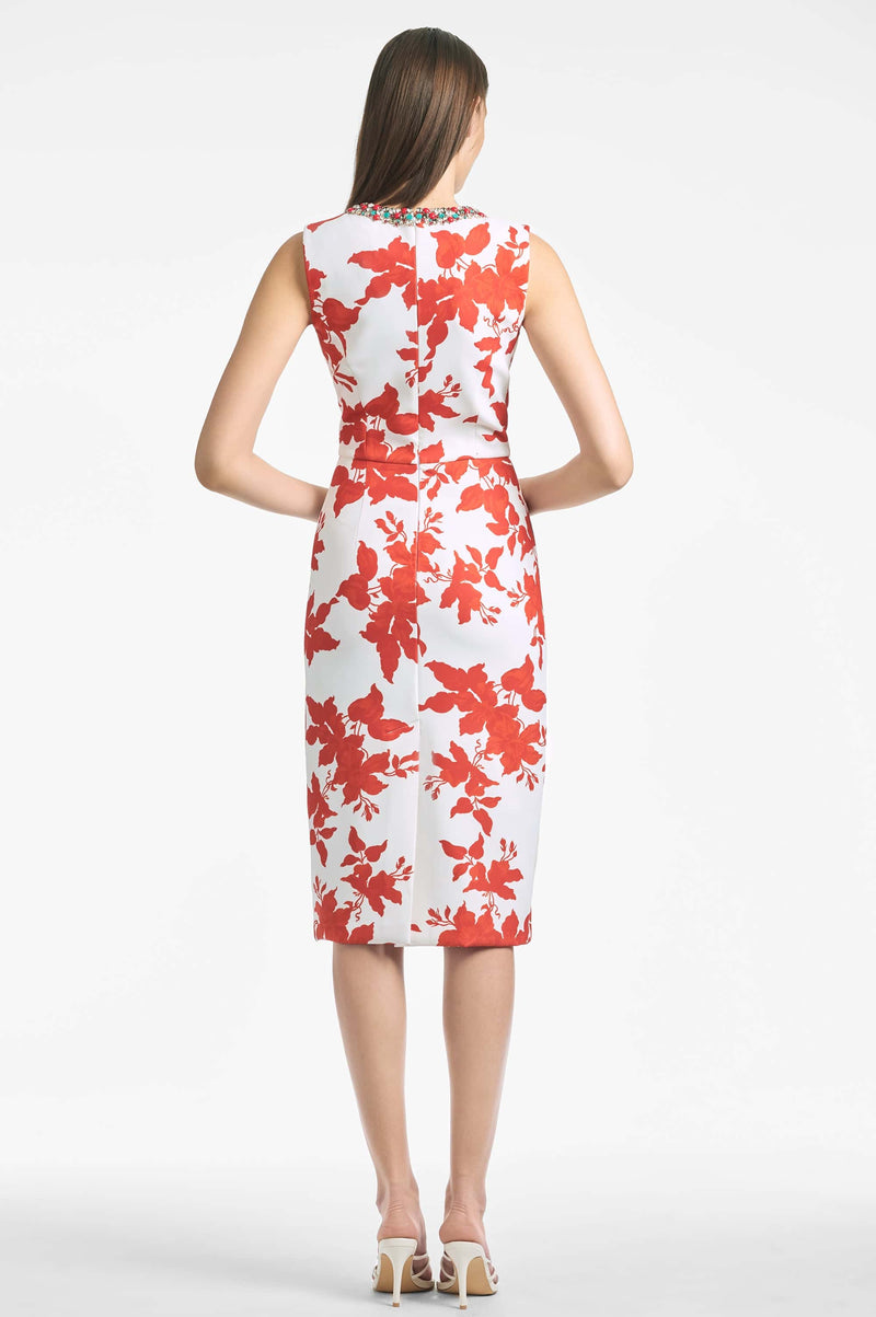 Anna Dress - Coral Narcissus