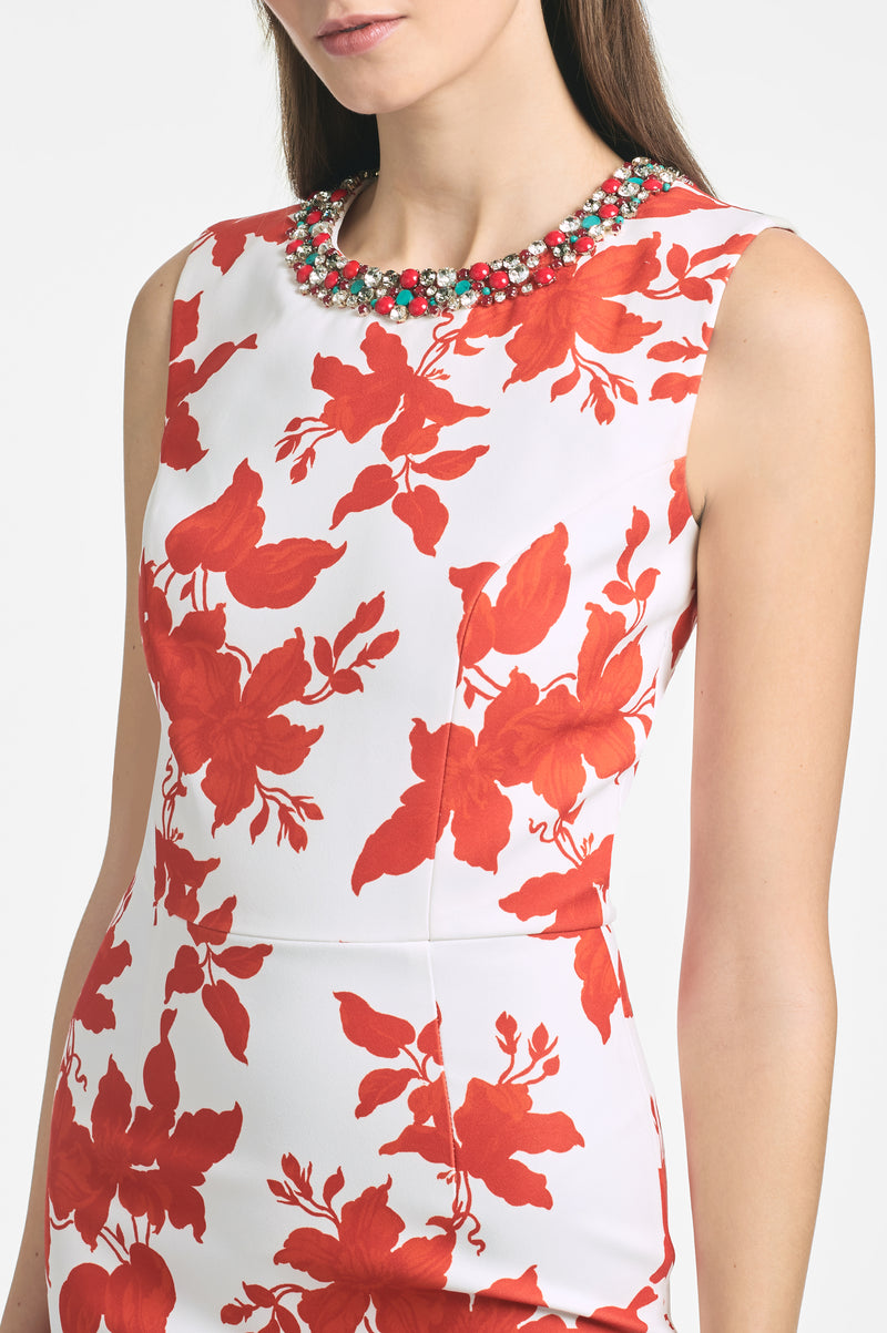 Anna Dress - Coral Narcissus