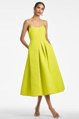 Audra Dress - Chartreuse