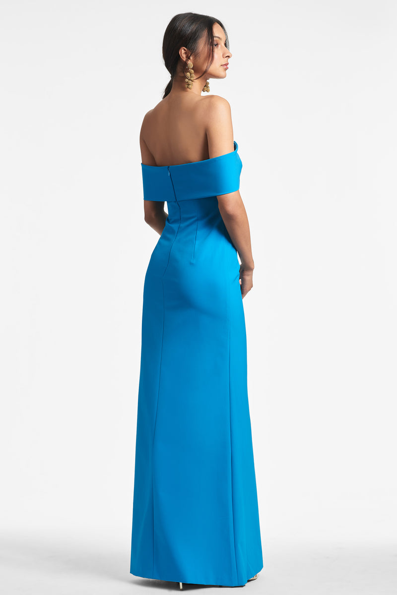 Bacall Gown - Ocean Blue - Final Sale