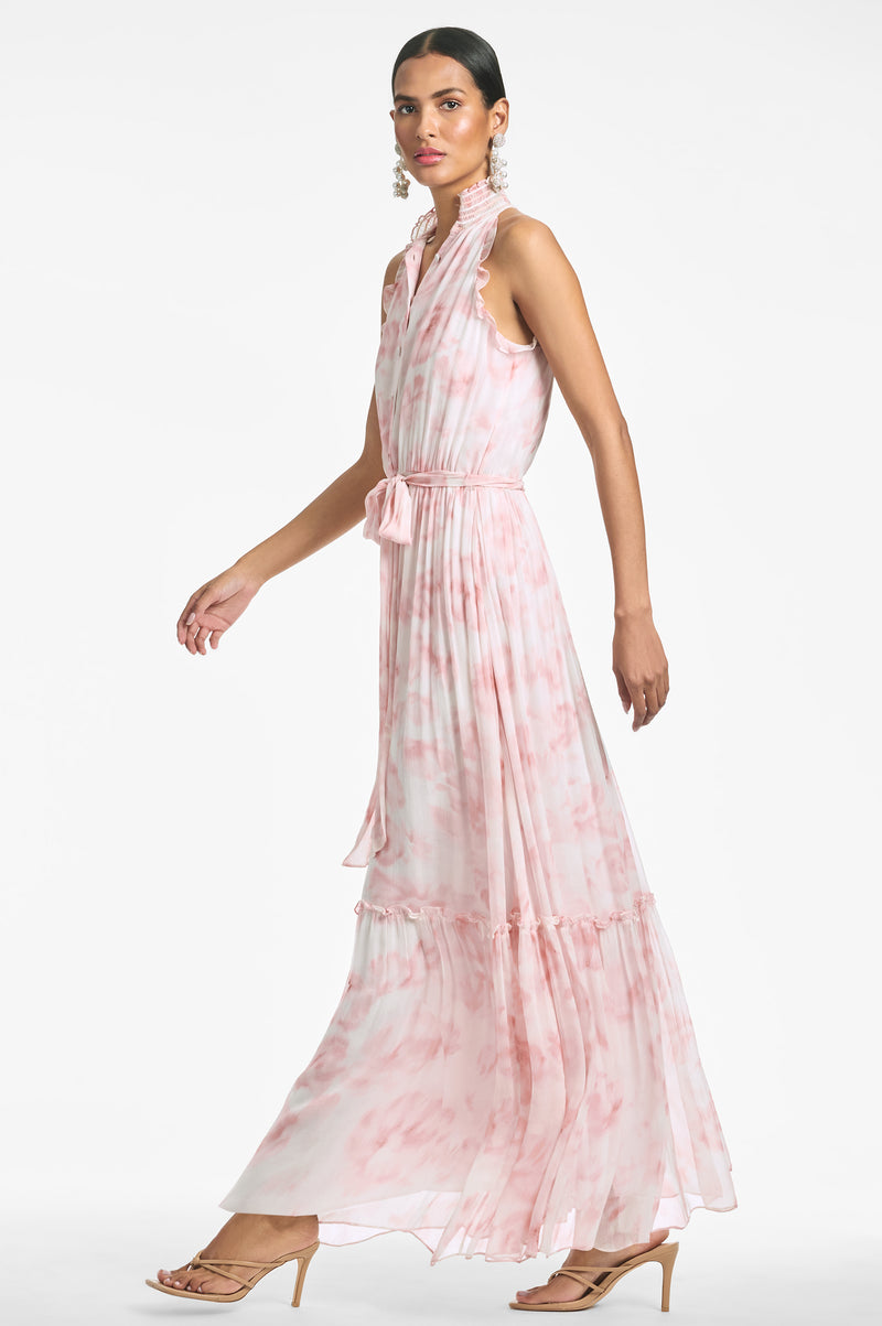 Blair Dress - Blush Watercolor Floral - Final Sale