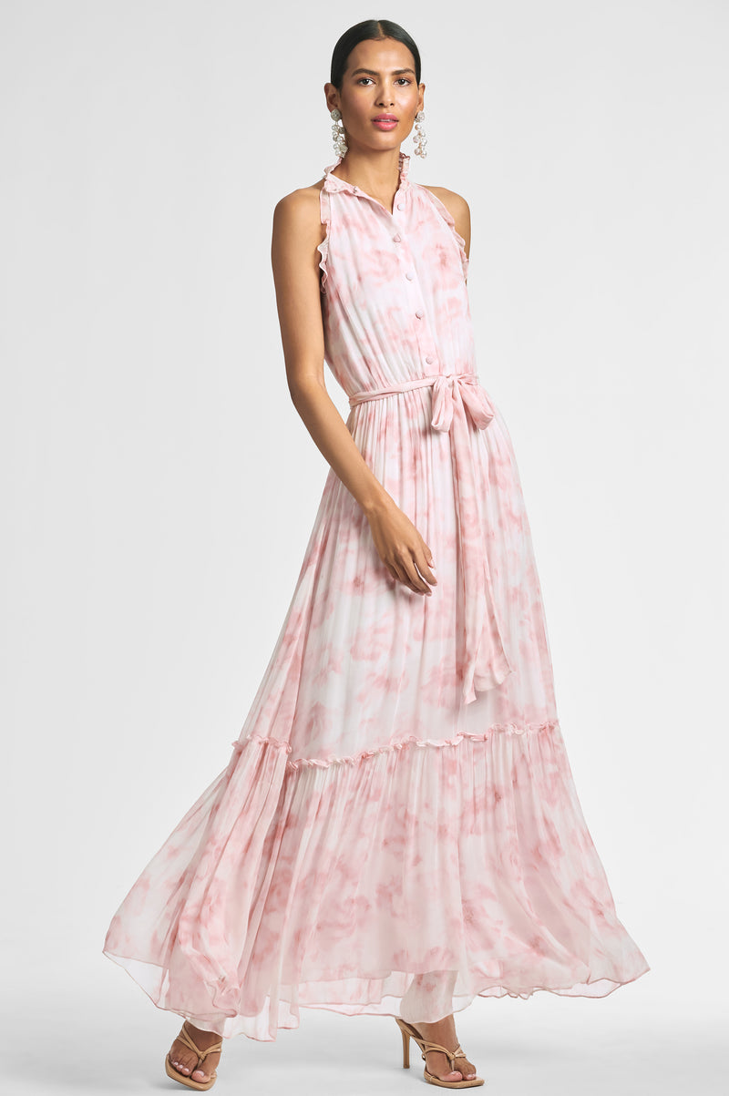 Blair Dress - Blush Watercolor Floral