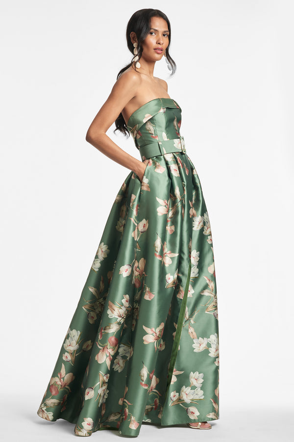 Brielle Gown - Olive Venetia Petals