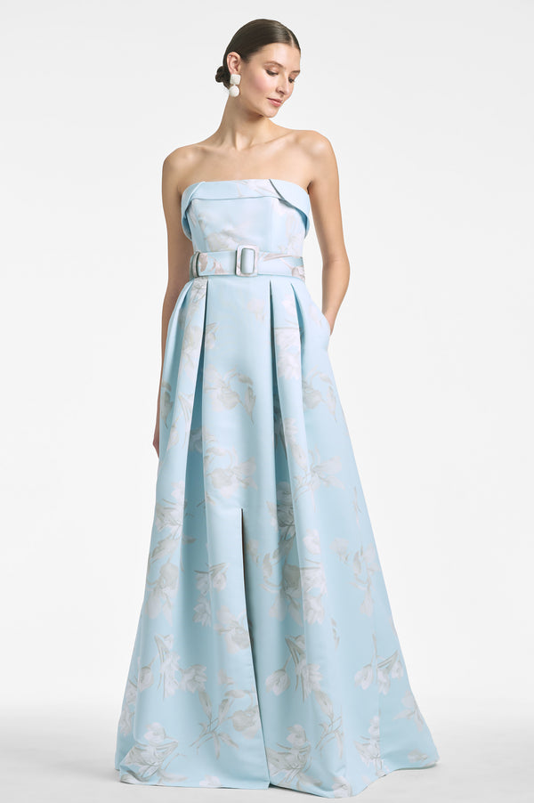 Brielle Gown - Sky Venetia Petals