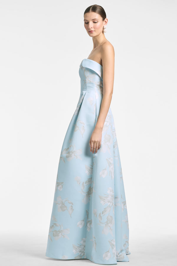 Brielle Gown - Sky Venetia Petals - Final Sale