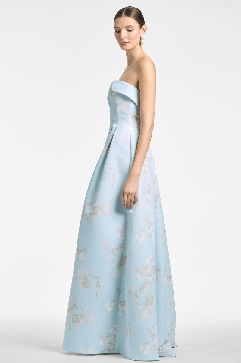Brielle Gown - Sky Venetia Petals