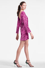 Cameron Sequin Dress - Hot Pink - Final Sale