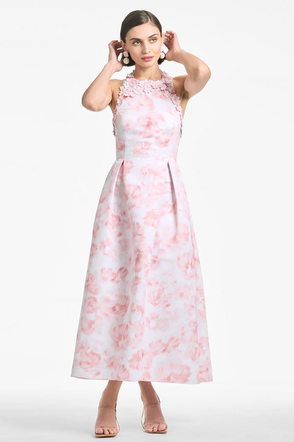 Carissa Dress - Blush Watercolor Floral