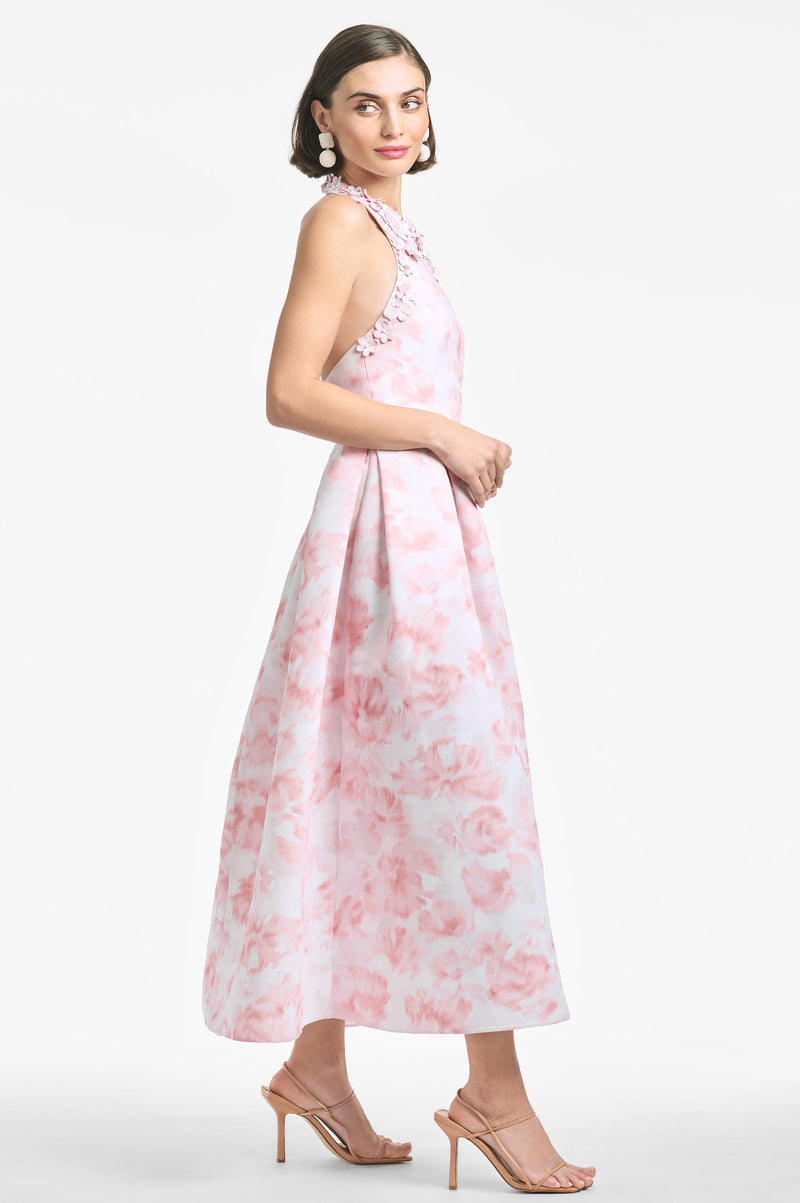 Carissa Dress - Blush Watercolor Floral - Final Sale