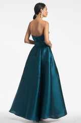 Ceri Gown - Deep Teal - Final Sale