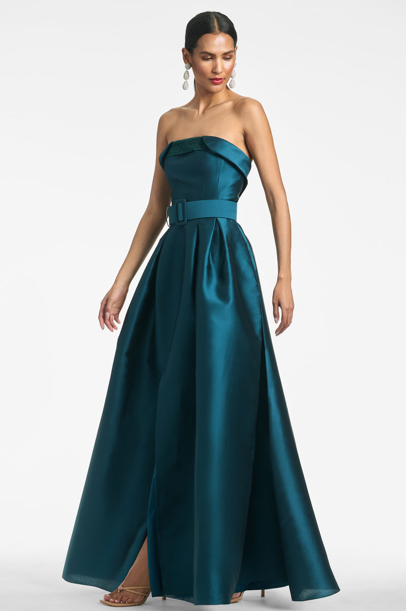 Ceri Gown - Deep Teal - Final Sale