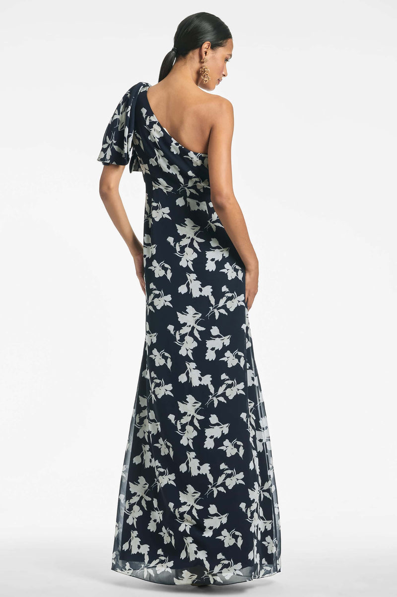 Chelsea Gown - Navy Venetia Petal