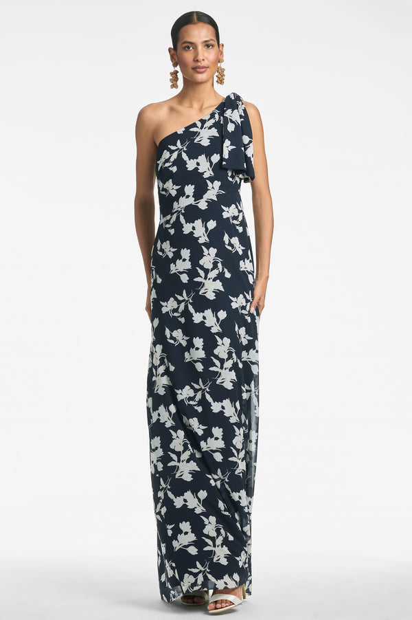 Chelsea Gown - Navy Venetia Petal