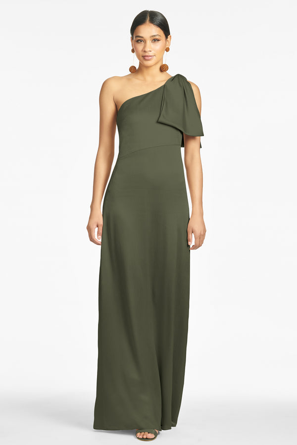 Chelsea Gown - Moss Green