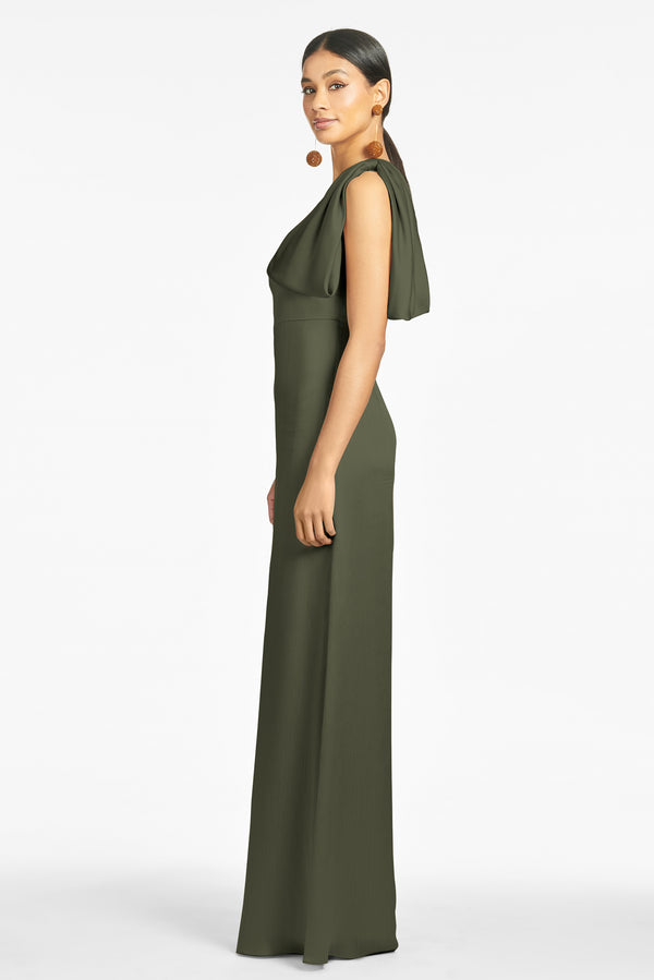 Chelsea Gown - Moss Green