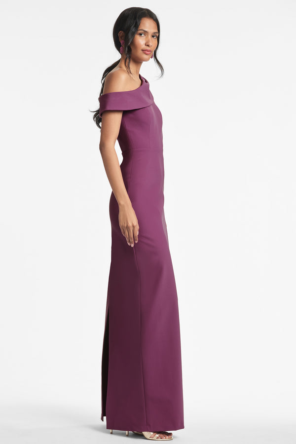 Davis Gown - Aubergine - Final Sale