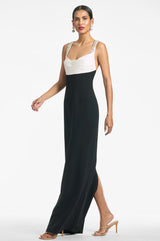 Domenica Gown - Ivory/Black - Final Sale
