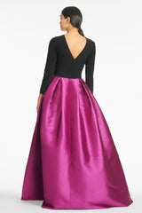 Desdemona Gown - Black/Magenta - Final Sale
