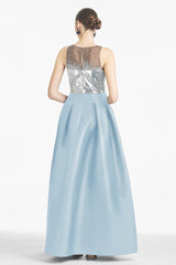 Erica Gown - Silver/Ash Blue