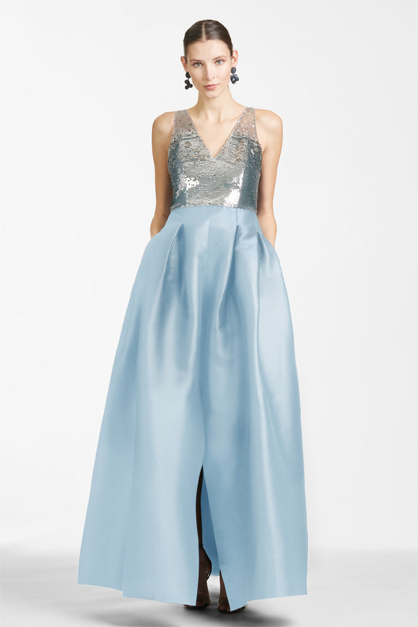 Erica Gown - Silver/Ash Blue
