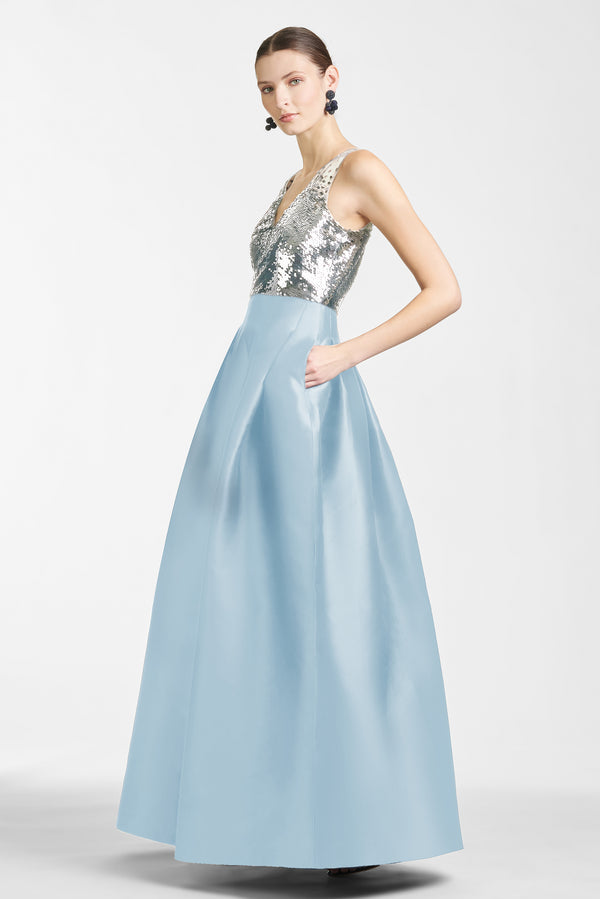 Erica Gown - Silver/Ash Blue