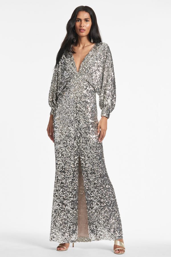 Gabby Gown - Silver Sequins - Final Sale