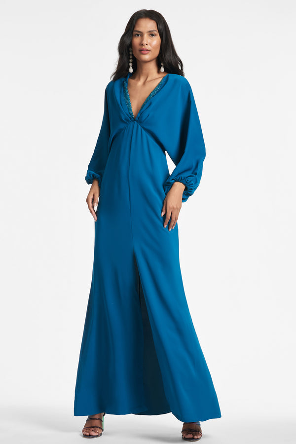 Gabby Gown - Teal - Final Sale