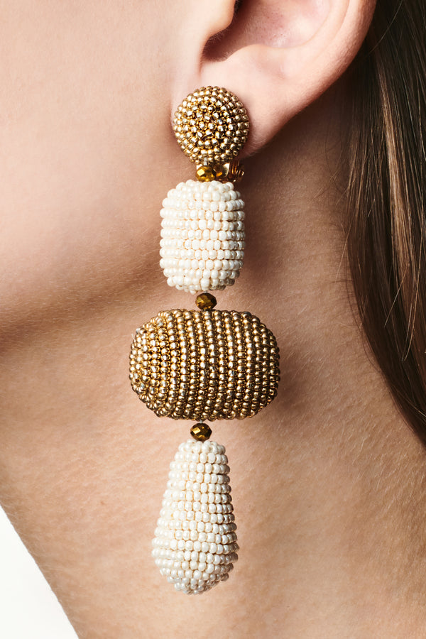 Josephine Earrings - Smooth Beads