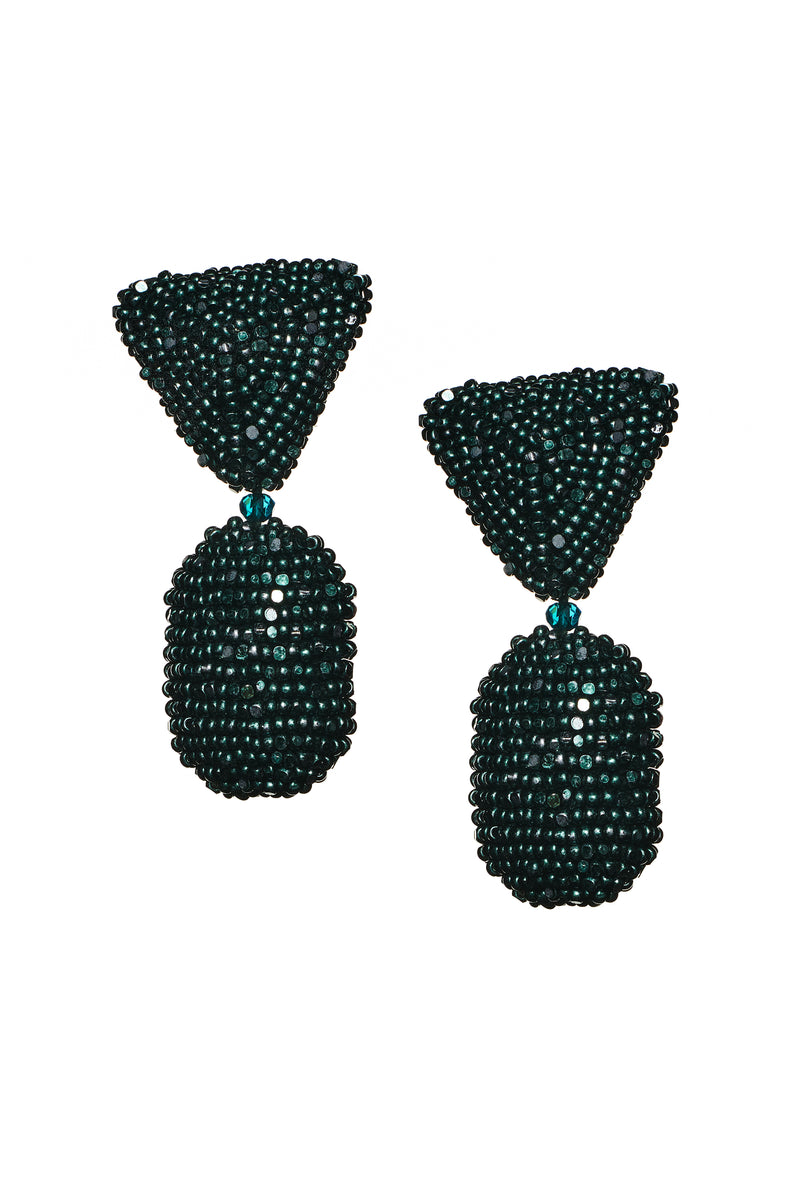 Chrystie Earrings - Metallic Faceted Beads
