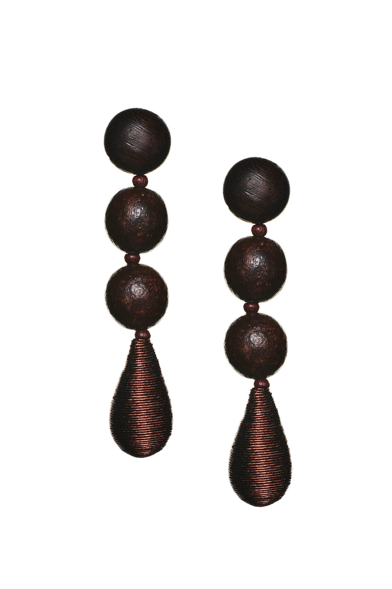 Frida Earrings - Wood