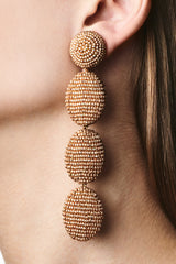Natalie Earrings - Smooth Beads