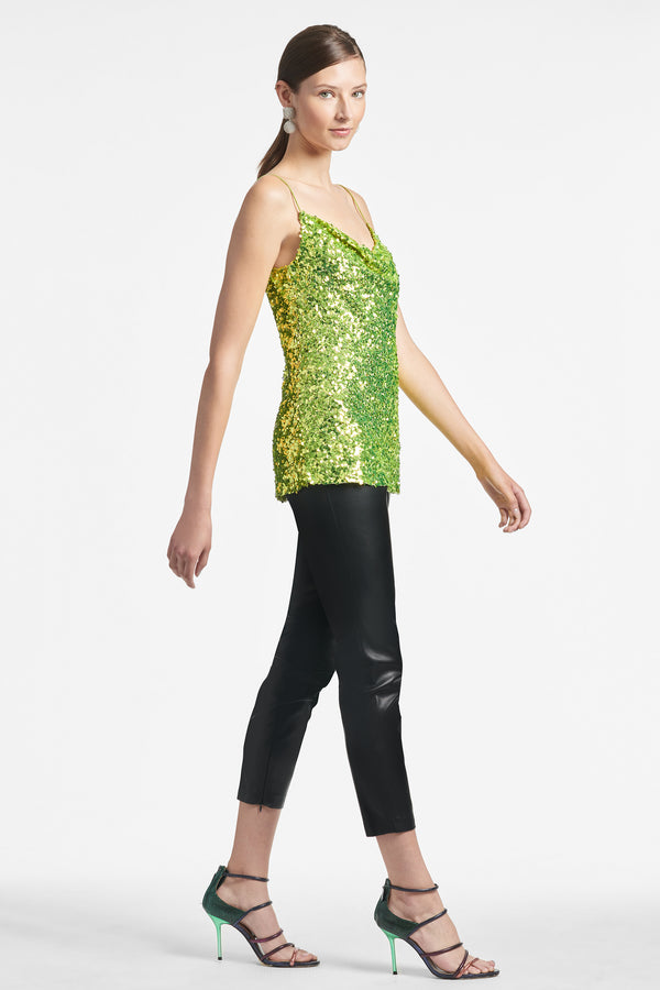 Jesse Sequin Top - Chartreuse - Final Sale