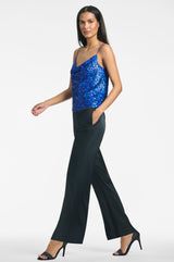 Jesse Sequin Top - Cobalt - Final Sale