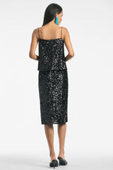 Talisa Skirt - Black Sequins - Final Sale
