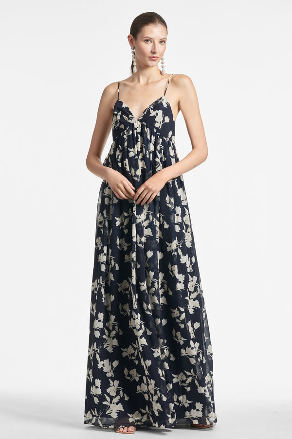 Jessica Gown - Navy Venetia Petal