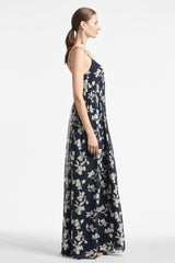 Jessica Gown - Navy Venetia Petal - Final Sale