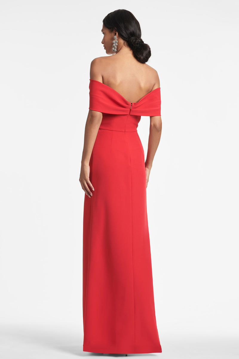 Julia Gown - Vermilion - Final Sale